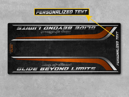 Motorcycle Mat for Cruiser Motorcycle "Glide Beyond Limits - King of Street" - MM7349 - Howling Moto