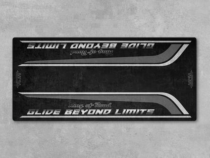 Motorcycle Mat for Cruiser Motorcycle "Glide Beyond Limits - King of Road " - MM7350 - Howling Moto