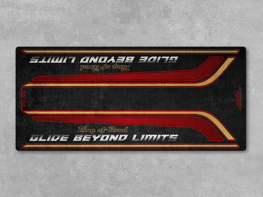 MPM Motorcycle Mat for Special Cruiser Motorcycle "Glide Beyond Limits - King of Road" - MM7351 - Howling Moto