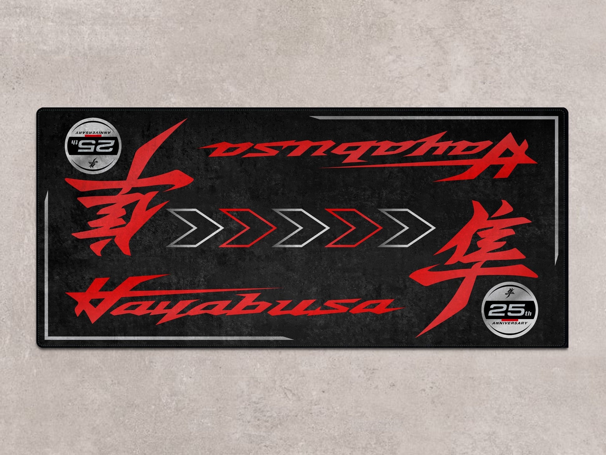 Designed Pit Mat for Suzuki Hayabusa 25th Anniversary Edition Motorcycle - MM7352 - Howling Moto