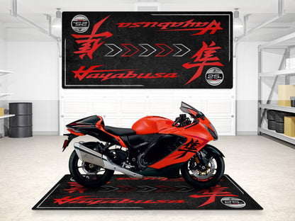 MPM Motorcycle Mat for Suzuki Hayabusa 25th Anniversary Edition - MM7352 - Howling Moto