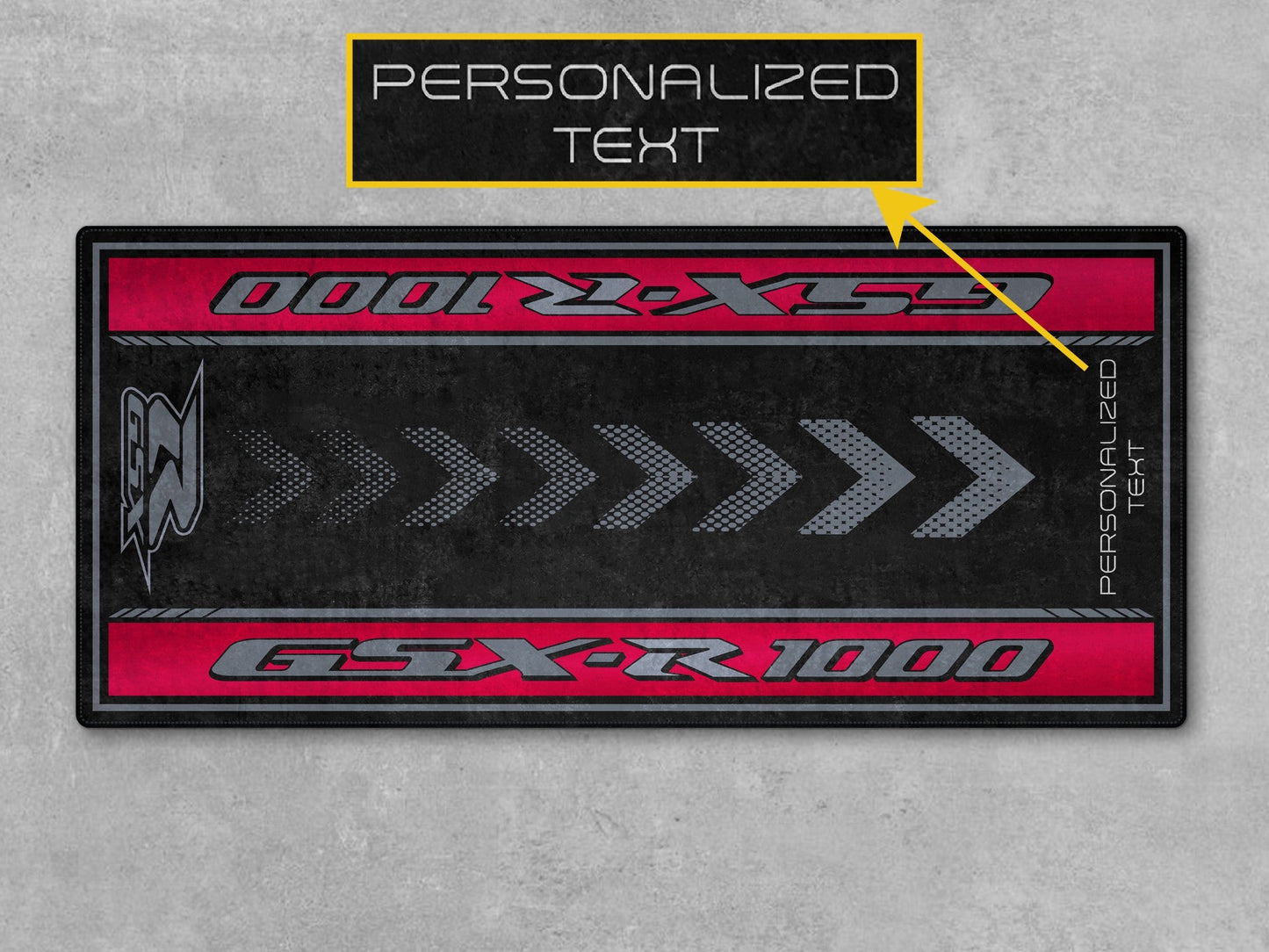 Designed Pit Mat for Suzuki GSX-R1000 Motorcycle - MM7355 - Howling Moto