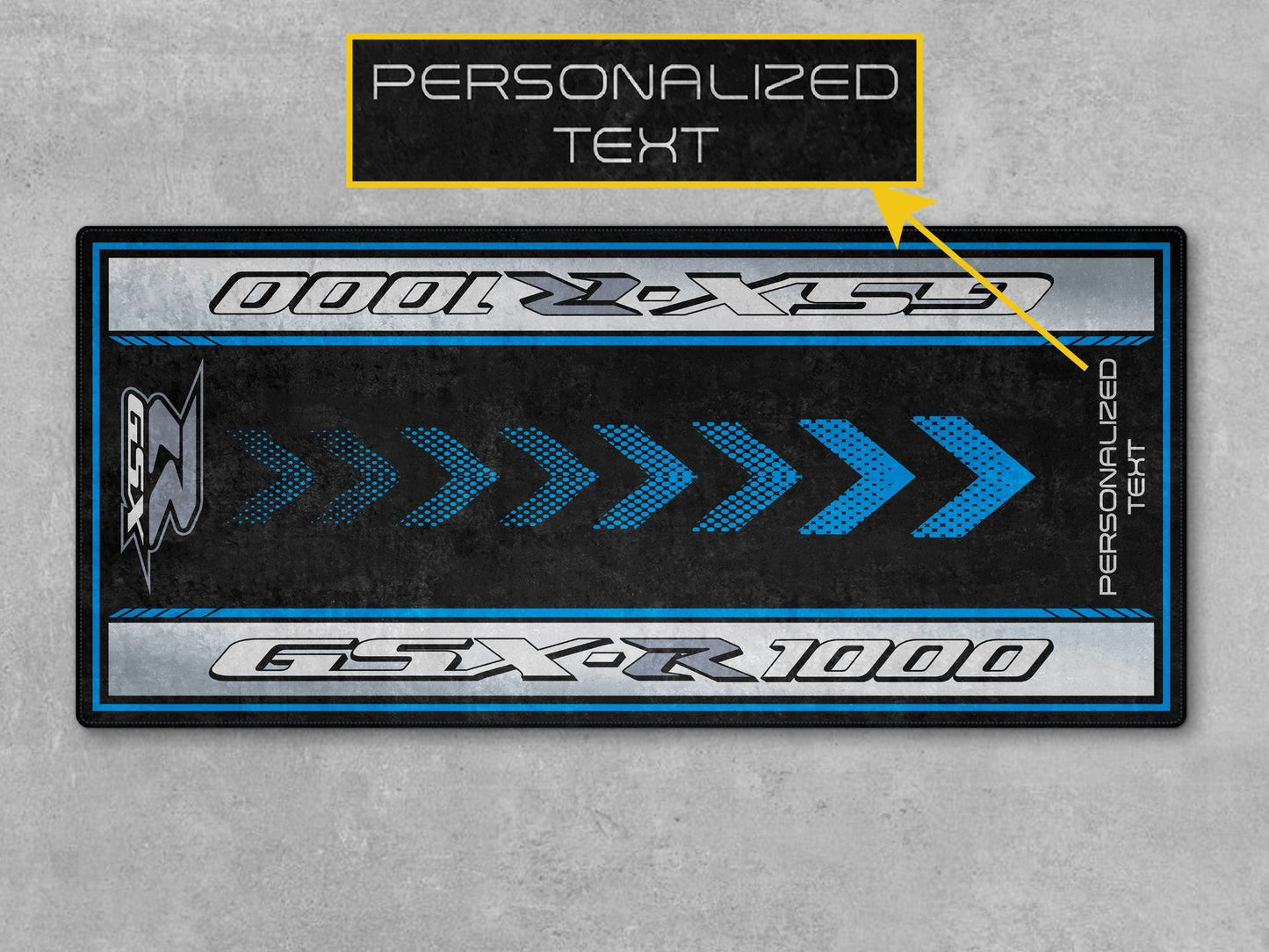Designed Pit Mat for Suzuki GSX-R1000 Motorcycle - MM7355 - Howling Moto