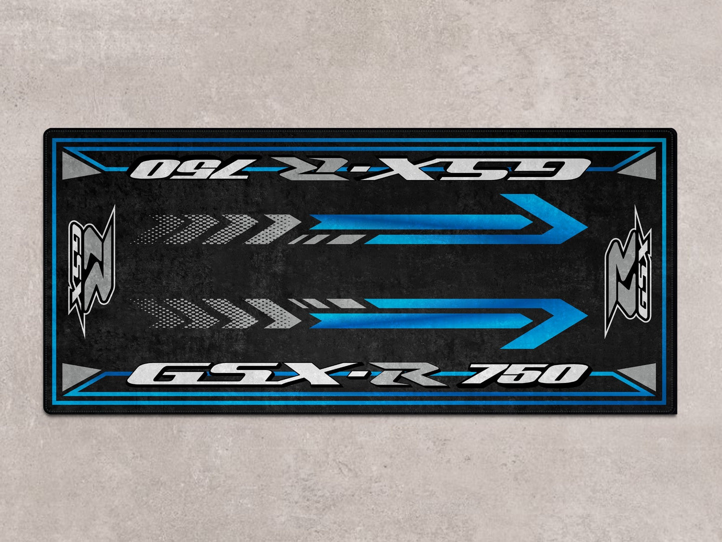 Designed Pit Mat for Suzuki GSX-R750 Motorcycle - MM7356 - Howling Moto