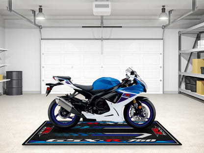 Designed Pit Mat for Suzuki GSX-R750 Motorcycle - MM7356 - Howling Moto