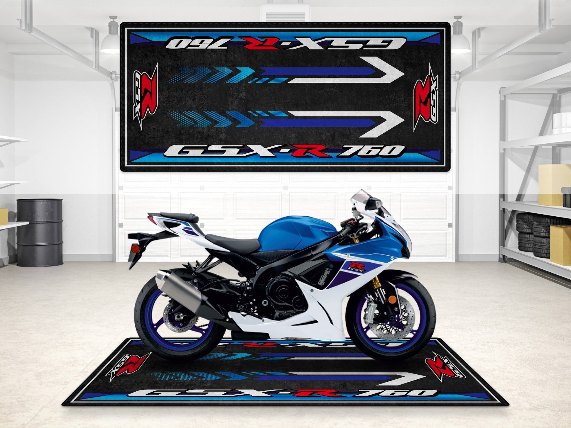 MPM Motorcycle Mat for Suzuki GSX-R750 - MM7356 - Howling Moto