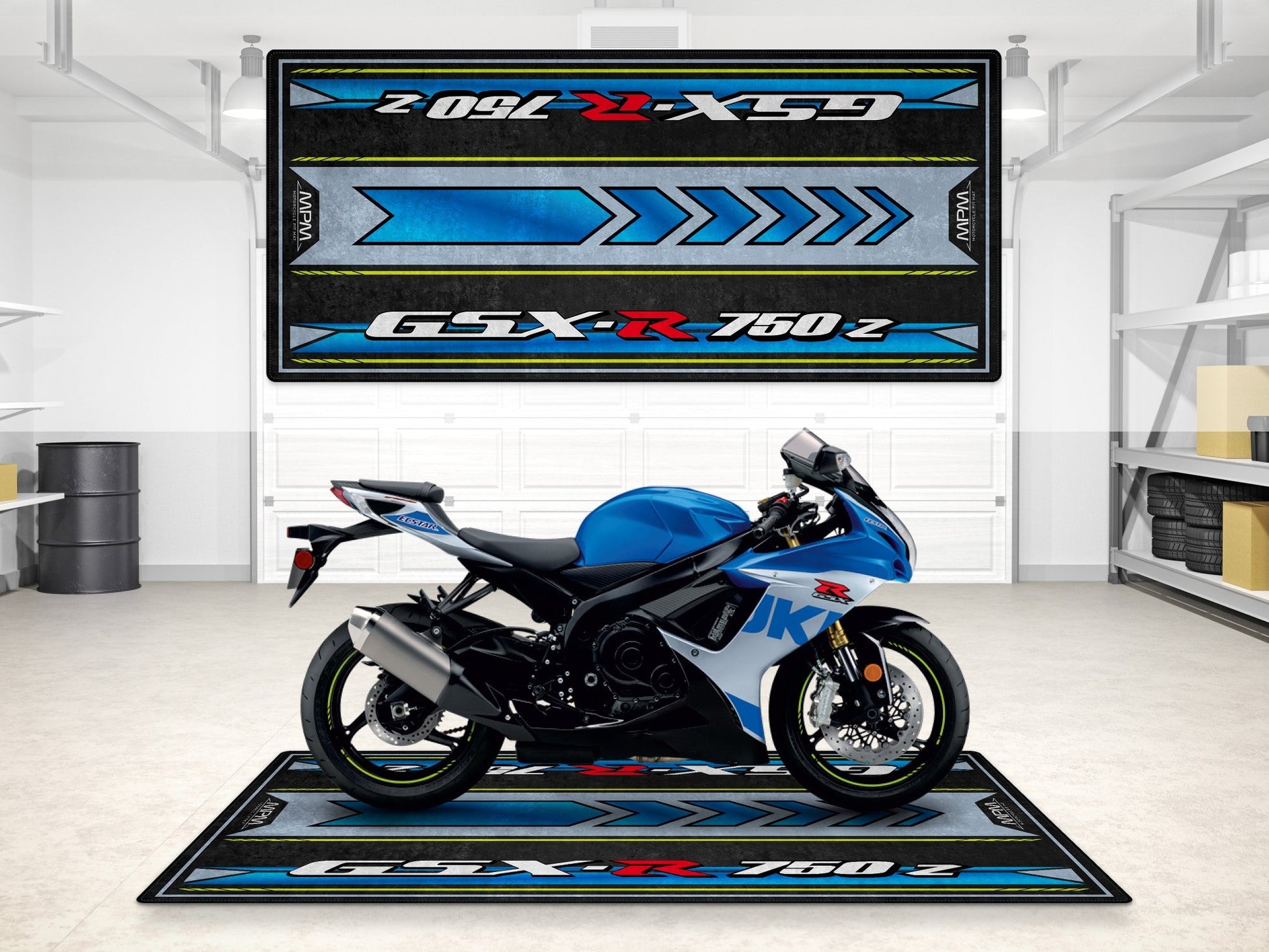 MPM Motorcycle Mat for Suzuki GSX-R750Z - MM7357 - Howling Moto