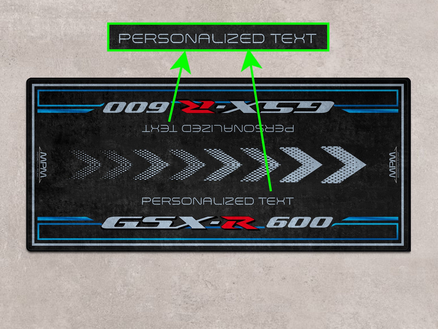 Designed Pit Mat for Suzuki GSX-R600 Motorcycle - MM7358 - Howling Moto
