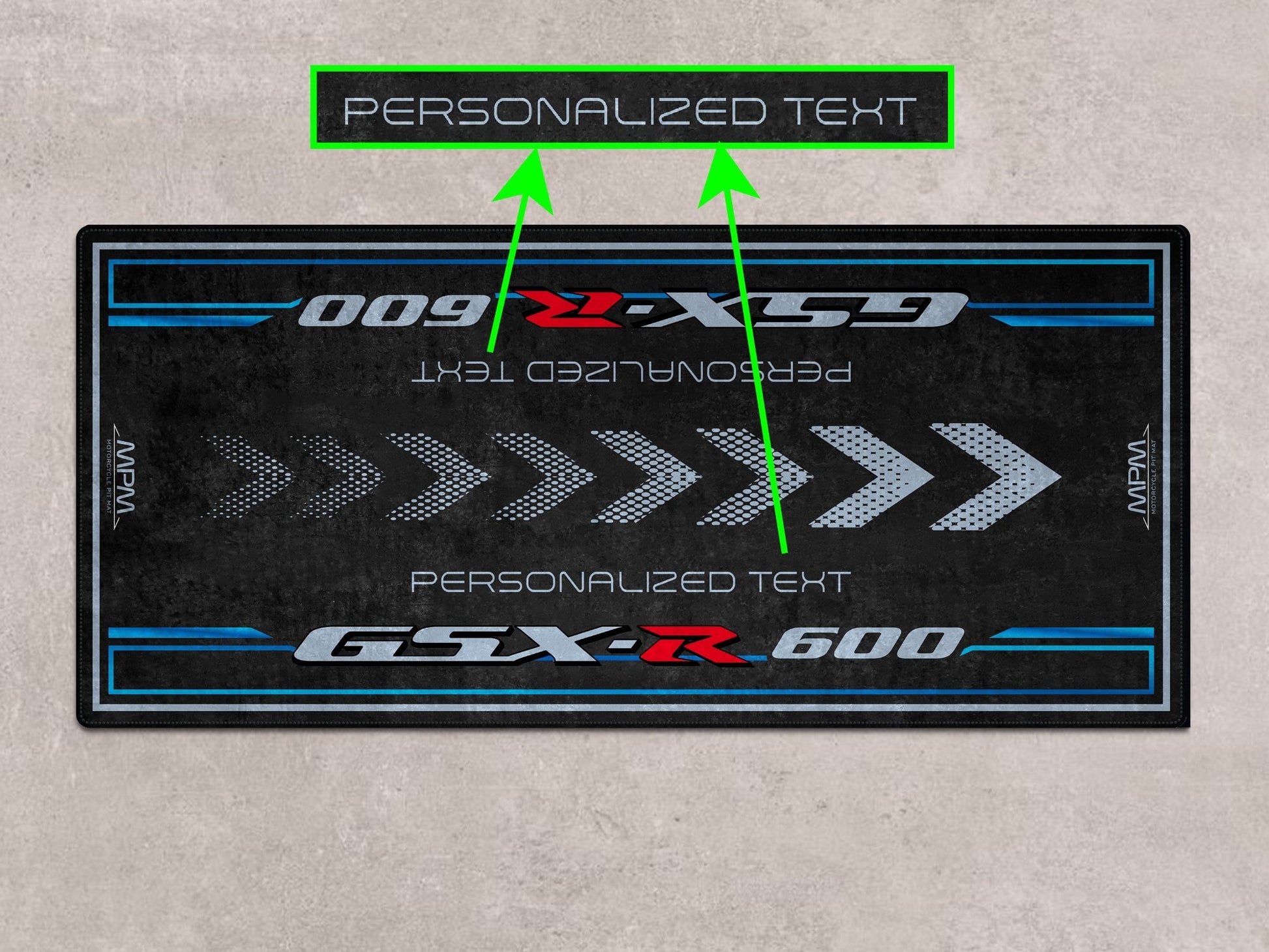 Designed Pit Mat for Suzuki GSX-R600 Motorcycle - MM7358 - Howling Moto