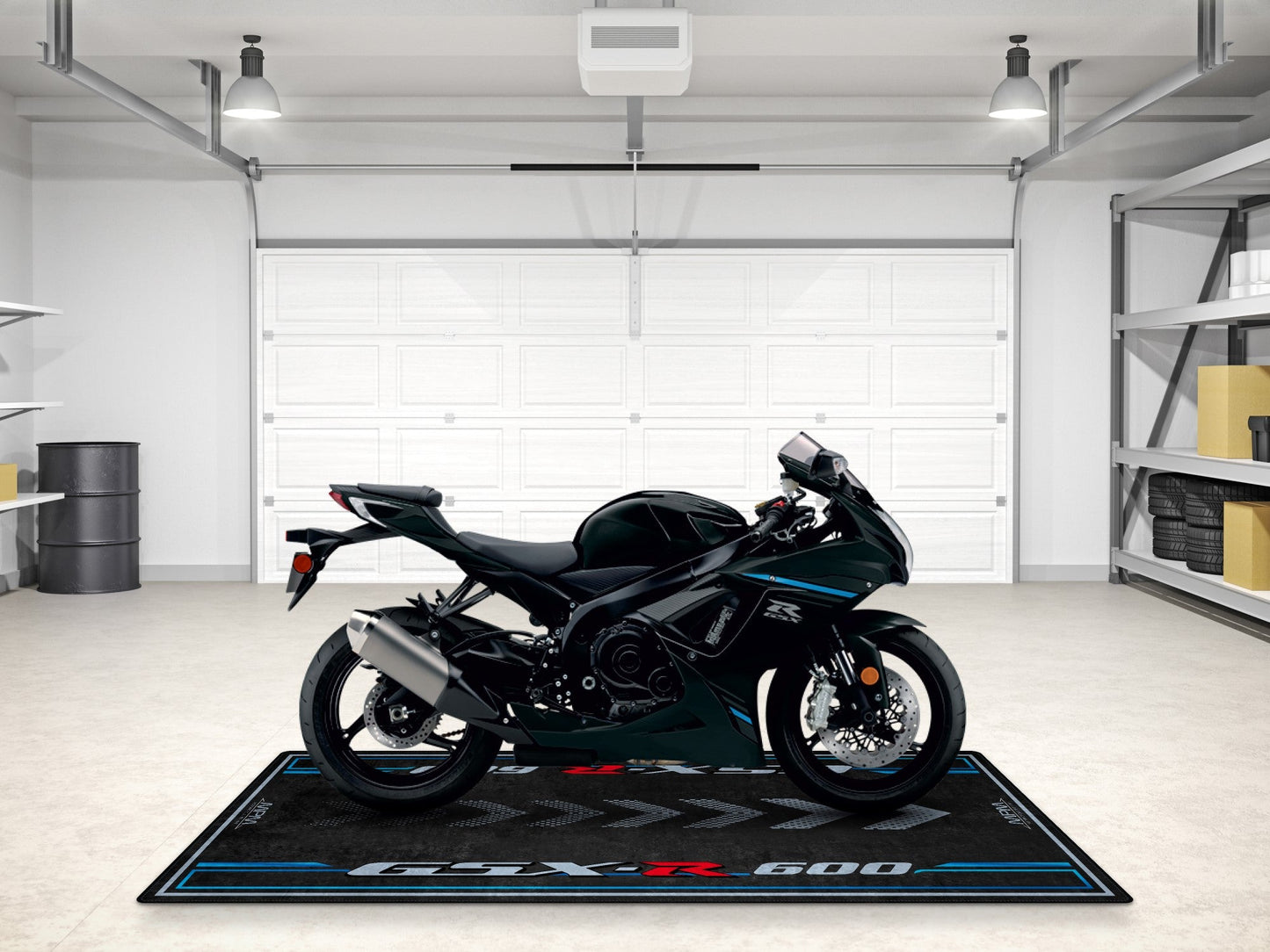 Designed Pit Mat for Suzuki GSX-R600 Motorcycle - MM7358 - Howling Moto