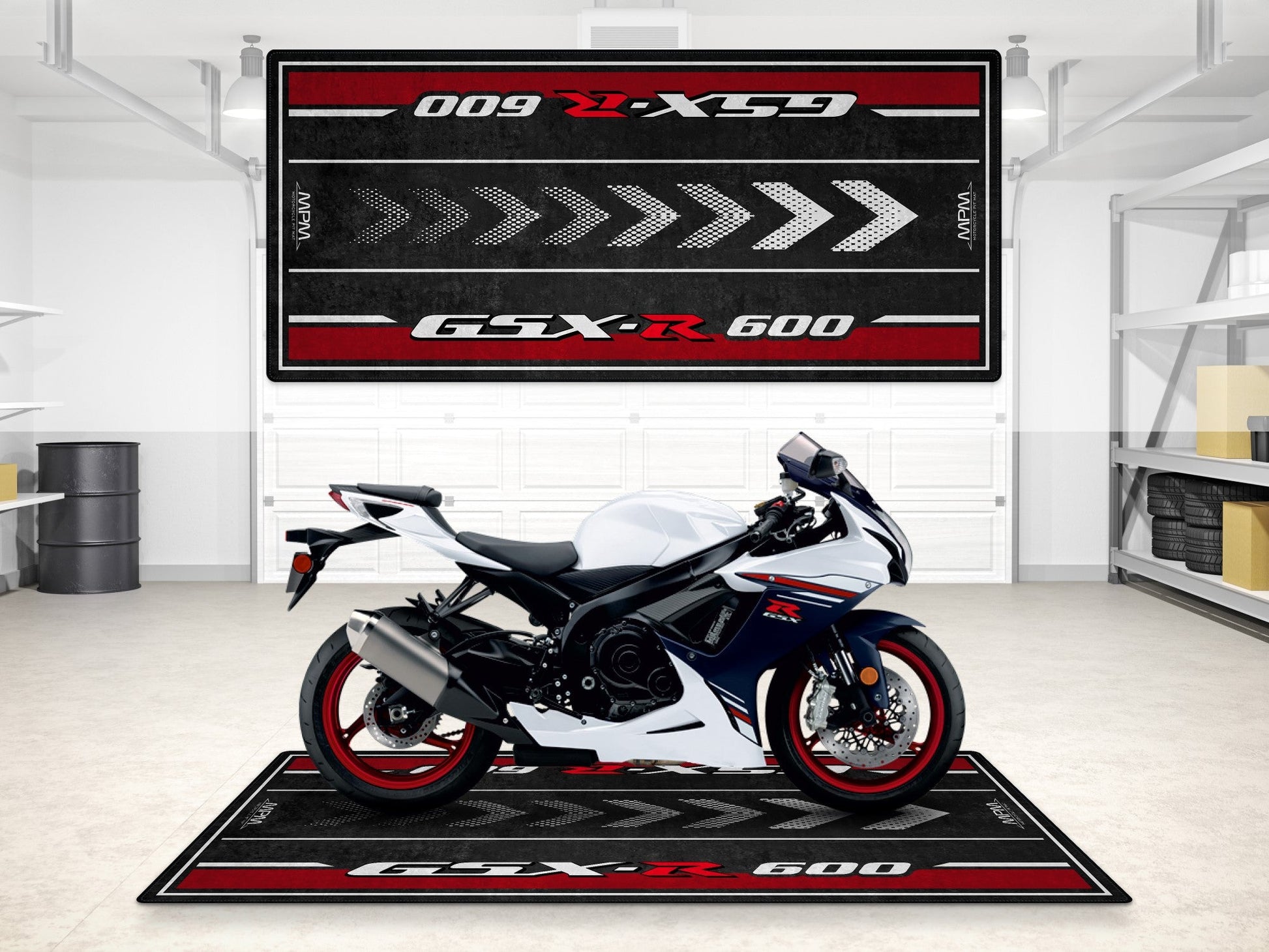 MPM Motorcycle Mat for Suzuki GSX-R600 - MM7358 - Howling Moto
