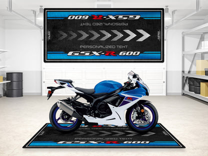 Designed Pit Mat for Suzuki GSX-R600 Motorcycle - MM7358 - Howling Moto