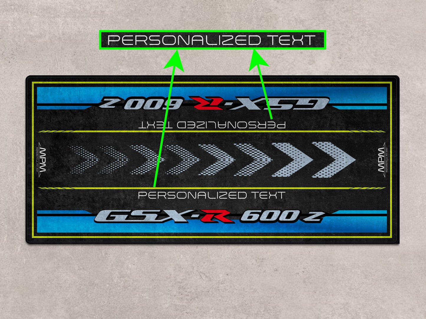 Designed Pit Mat for Suzuki GSX-R600Z Motorcycle - MM7359 - Howling Moto