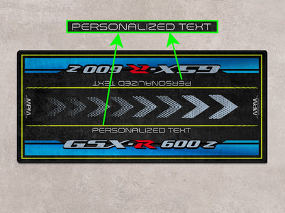 Designed Pit Mat for Suzuki GSX-R600Z Motorcycle - MM7359 - Howling Moto