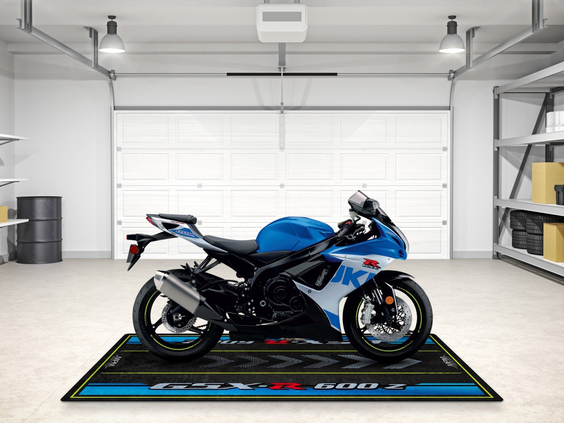 Designed Pit Mat for Suzuki GSX-R600Z Motorcycle - MM7359 - Howling Moto