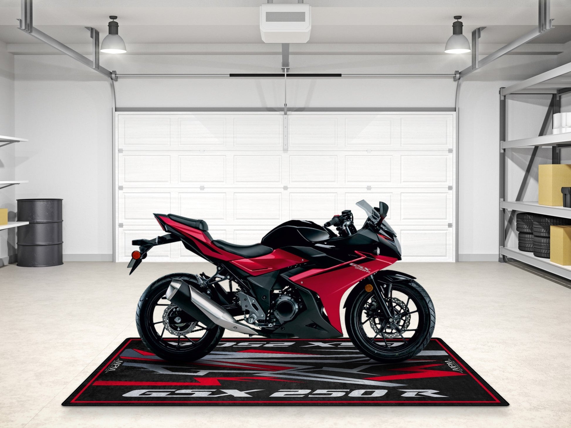 Designed Pit Mat for Suzuki GSX-250R Motorcycle - MM7360 - Howling Moto