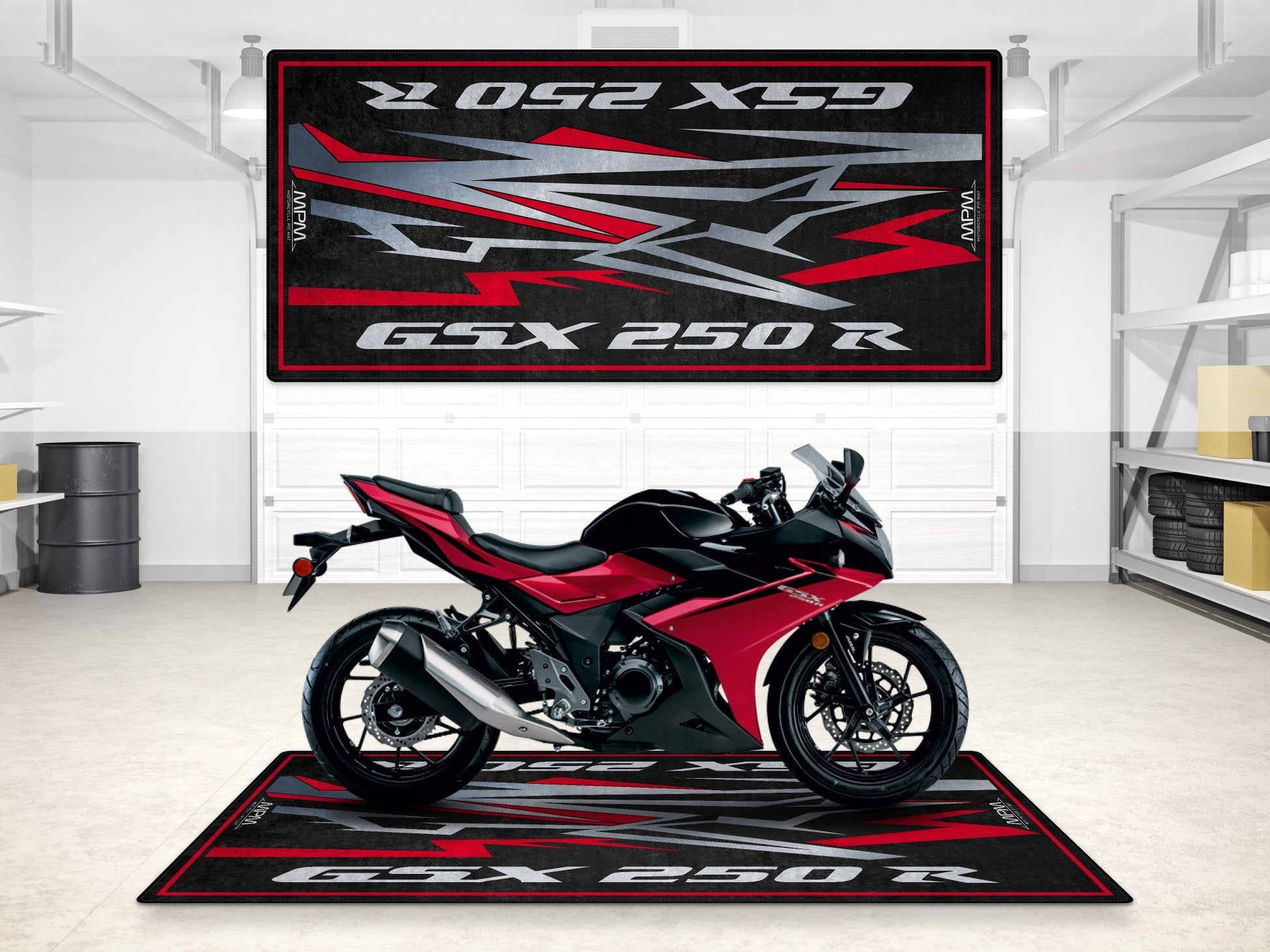 MPM Motorcycle Mat for Suzuki GSX-250R - MM7360 - Howling Moto