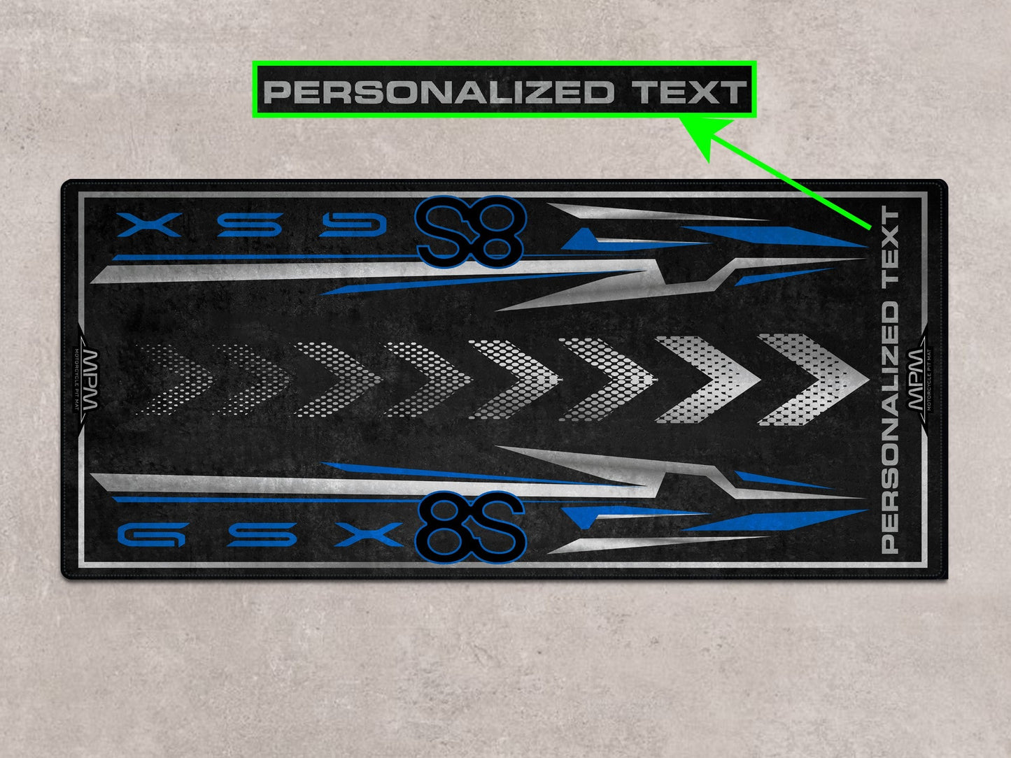 Designed Pit Mat for Suzuki GSX-8S Motorcycle - MM7362 - Howling Moto