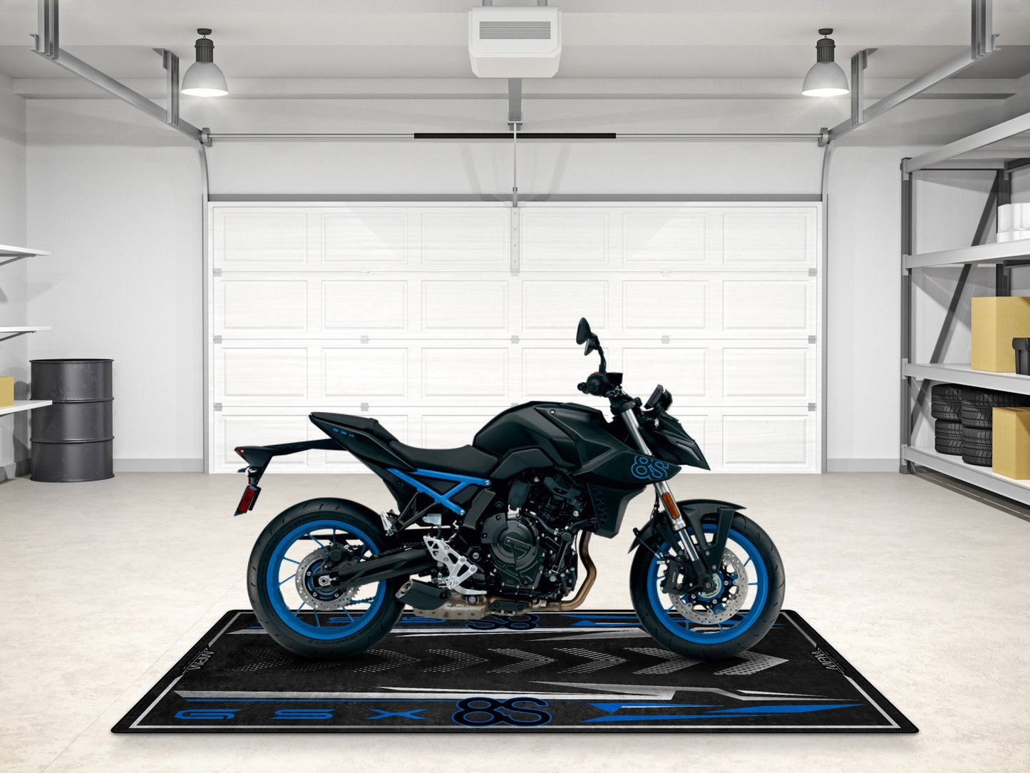 Designed Pit Mat for Suzuki GSX-8S Motorcycle - MM7362 - Howling Moto