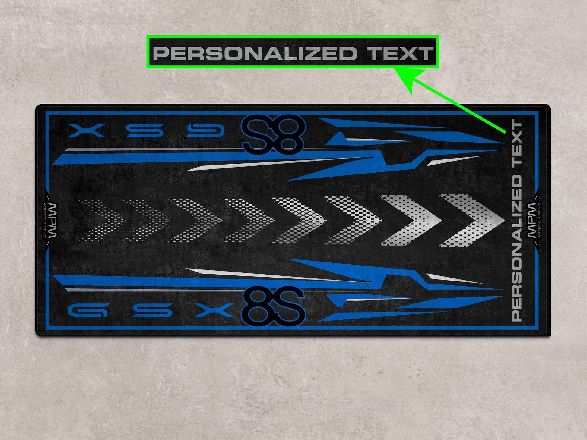 Designed Pit Mat for Suzuki GSX-8S Motorcycle - MM7362 - Howling Moto