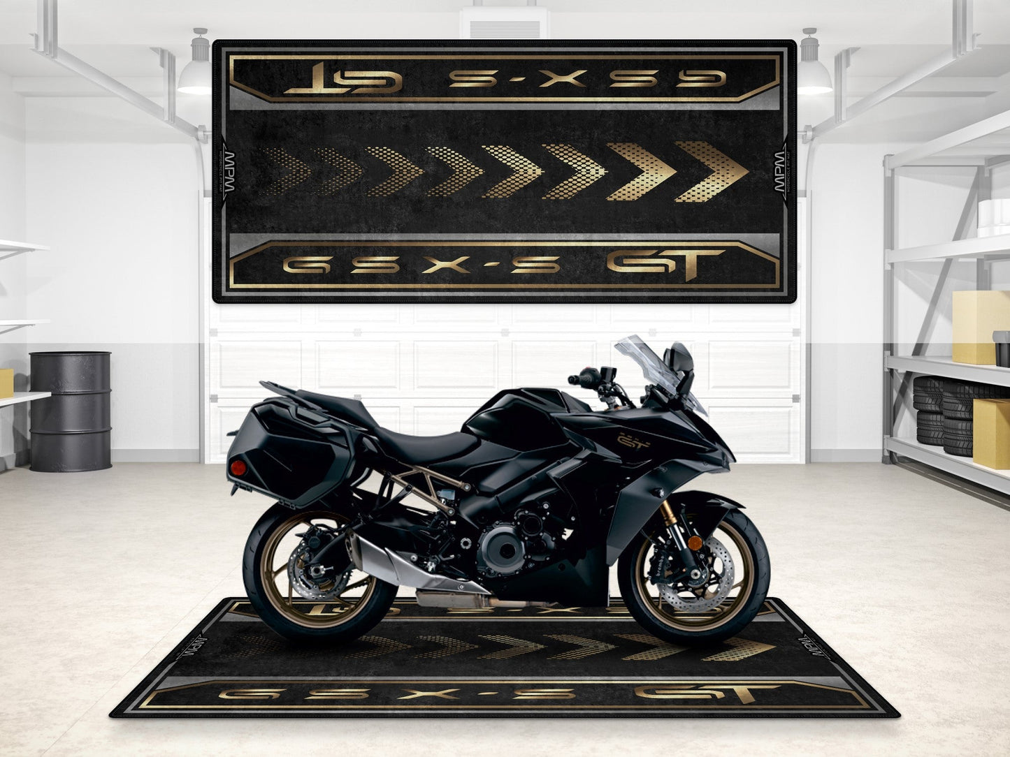 Designed Pit Mat for Suzuki GSX-S1000GT Motorcycle - MM7363 - Howling Moto