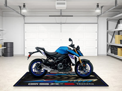 Designed Pit Mat for Suzuki GSX-S1000 Motorcycle - MM7364 - Howling Moto