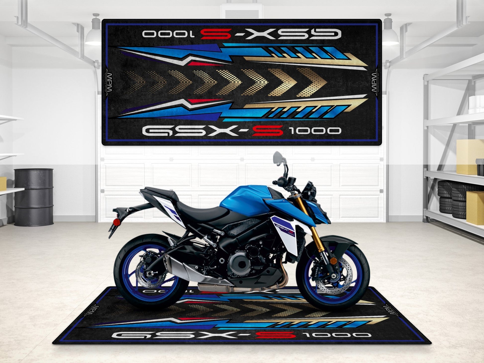 MPM Motorcycle Mat for Suzuki GSX-S1000 - MM7364 - Howling Moto