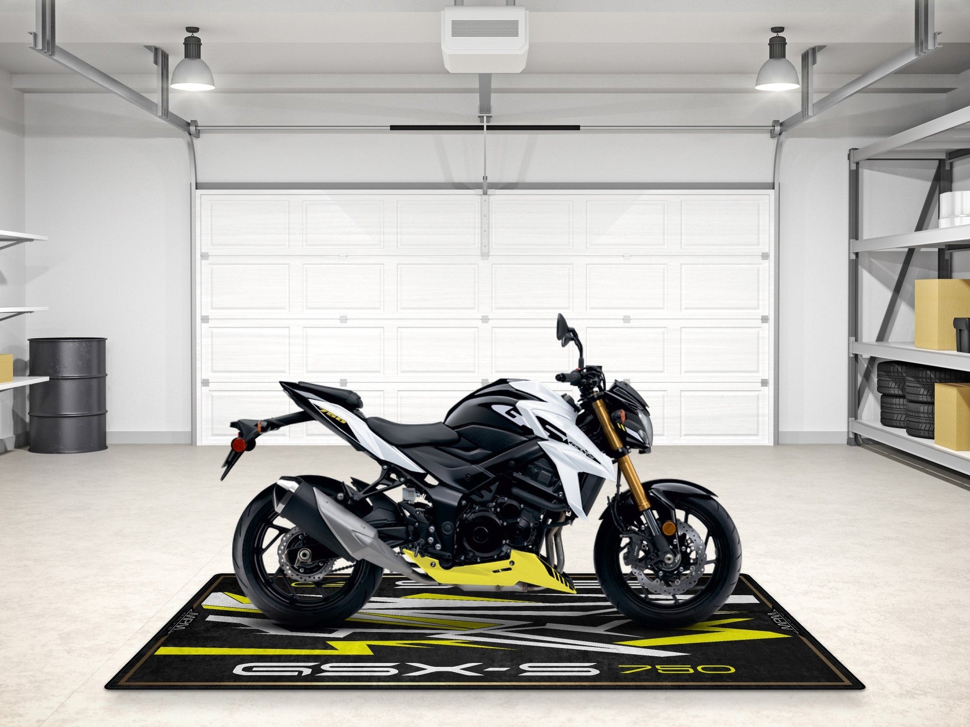 Designed Pit Mat for Suzuki GSX-S750Z Motorcycle - MM7365 - Howling Moto