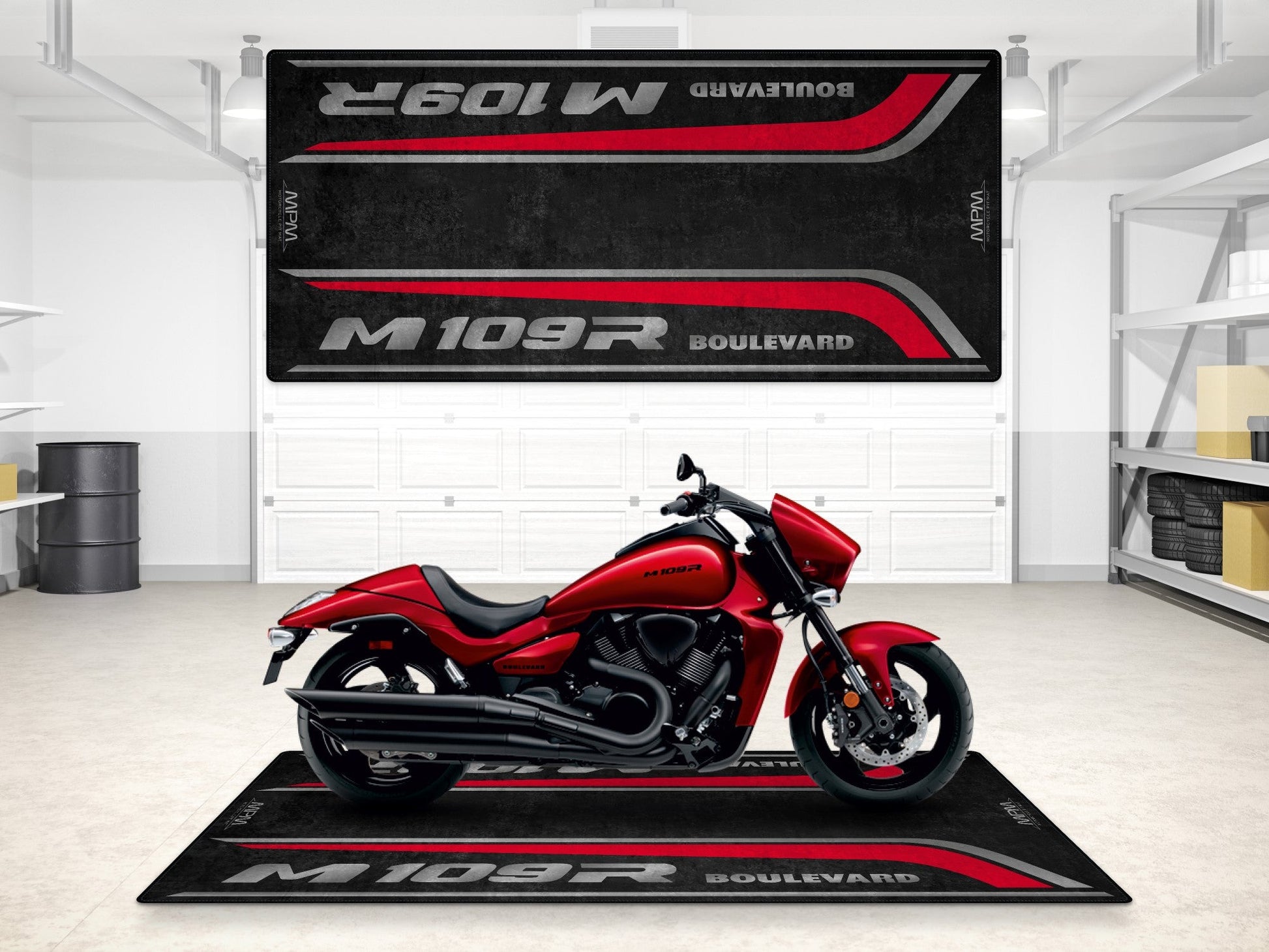 MPM Motorcycle Mat for Suzuki Boulevard M109R - MM7366 - Howling Moto