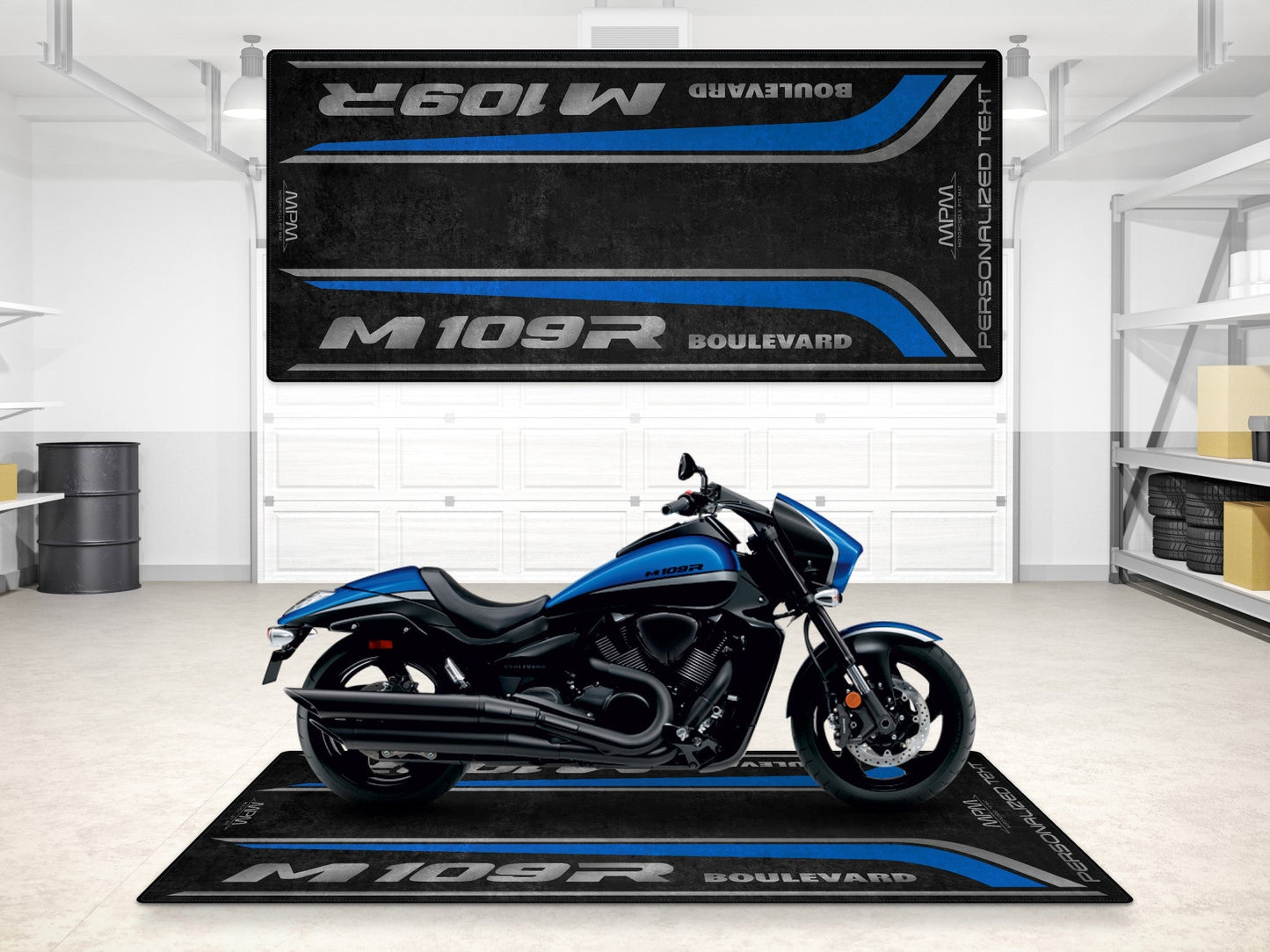 MPM Motorcycle Mat for Suzuki Boulevard M109R - MM7366 - Howling Moto