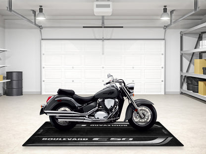 Designed Pit Mat for Suzuki Boulevard C50 Motorcycle - MM7367 - Howling Moto