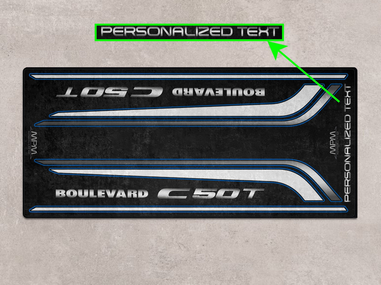 Designed Pit Mat for Suzuki C50T Motorcycle - MM7368 - Howling Moto