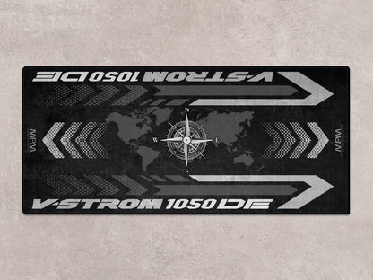 Designed Pit Mat for Suzuki V-STROM 1050DE Motorcycle - MM7370 - Howling Moto