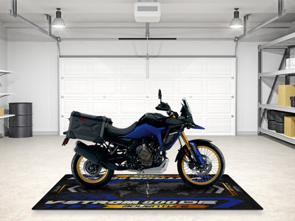 Designed Pit Mat for Suzuki V-STROM 800DE Adventure Motorcycle - MM7372 - Howling Moto