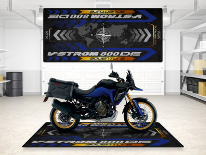 MPM Motorcycle Mat for Suzuki V-STROM 800DE Adventure - MM7372 - Howling Moto
