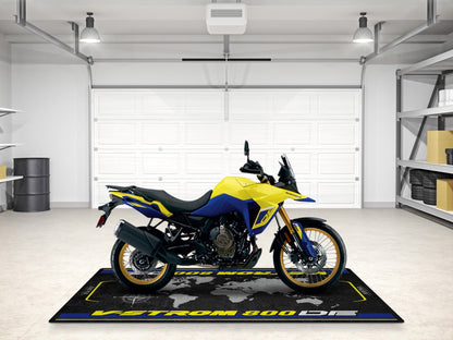 Designed Pit Mat for Suzuki V-STROM 800DE Motorcycle - MM7373 - Howling Moto