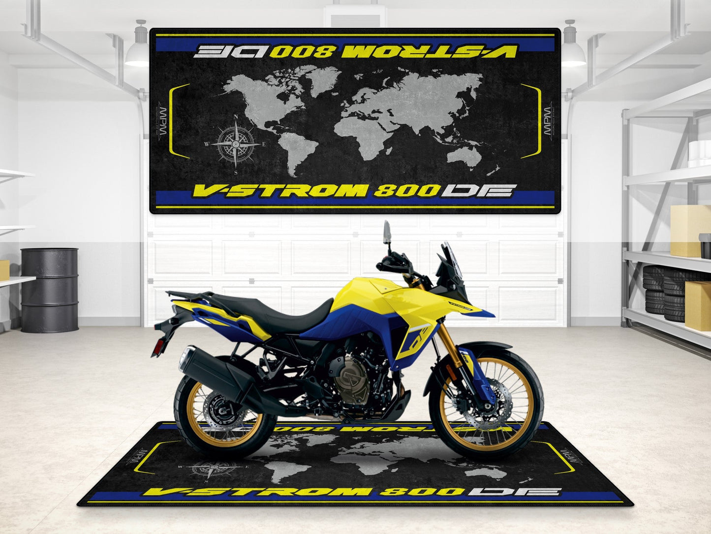 MPM Motorcycle Mat for Suzuki V-STROM 800DE - MM7373 - Howling Moto