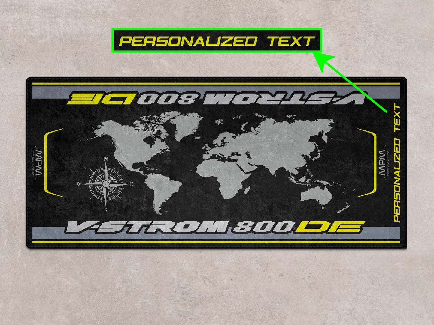 Designed Pit Mat for Suzuki V-STROM 800DE Motorcycle - MM7373 - Howling Moto