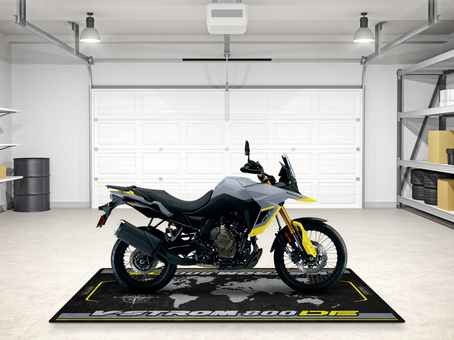 Designed Pit Mat for Suzuki V-STROM 800DE Motorcycle - MM7373 - Howling Moto