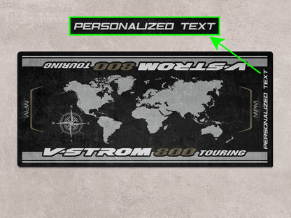 Designed Pit Mat for Suzuki V-STROM 800 Touring Motorcycle - MM7374 - Howling Moto