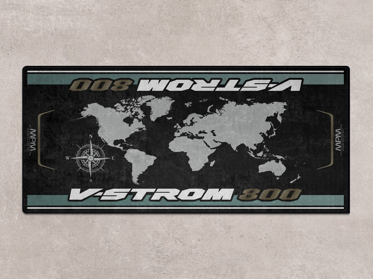 Designed Pit Mat for Suzuki V-STROM 800 Motorcycle - MM7375 - Howling Moto