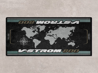Designed Pit Mat for Suzuki V-STROM 800 Motorcycle - MM7375 - Howling Moto