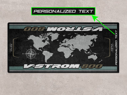 Designed Pit Mat for Suzuki V-STROM 800 Motorcycle - MM7375 - Howling Moto