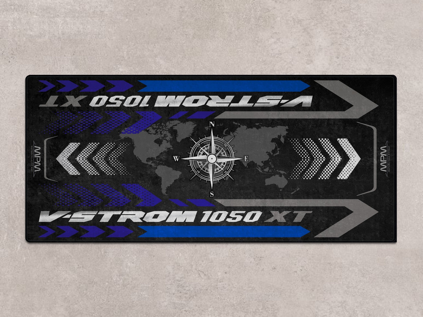 Designed Pit Mat for Suzuki V-STROM 1050XT Motorcycle - MM7377 - Howling Moto