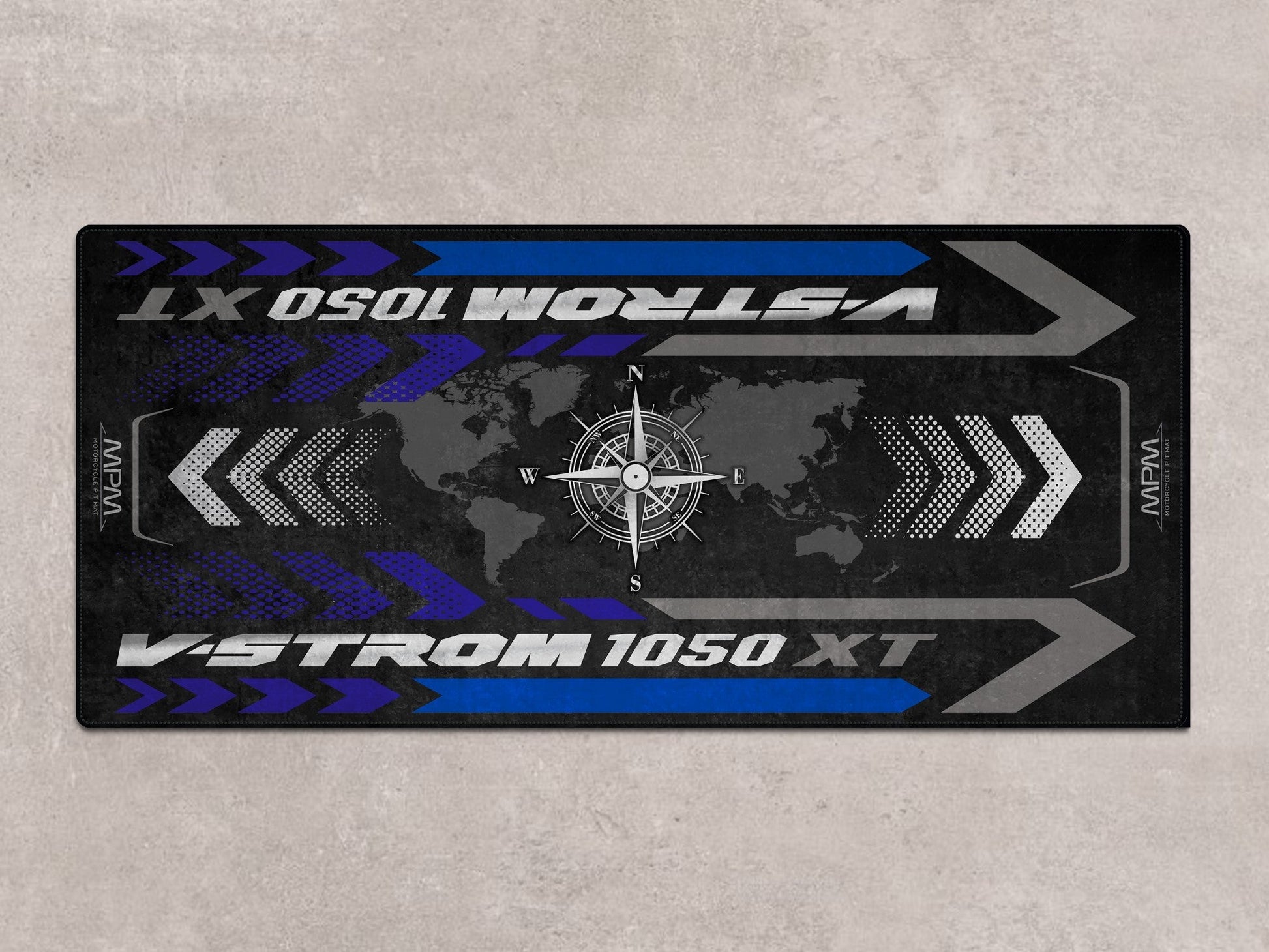 Designed Pit Mat for Suzuki V-STROM 1050XT Motorcycle - MM7377 - Howling Moto