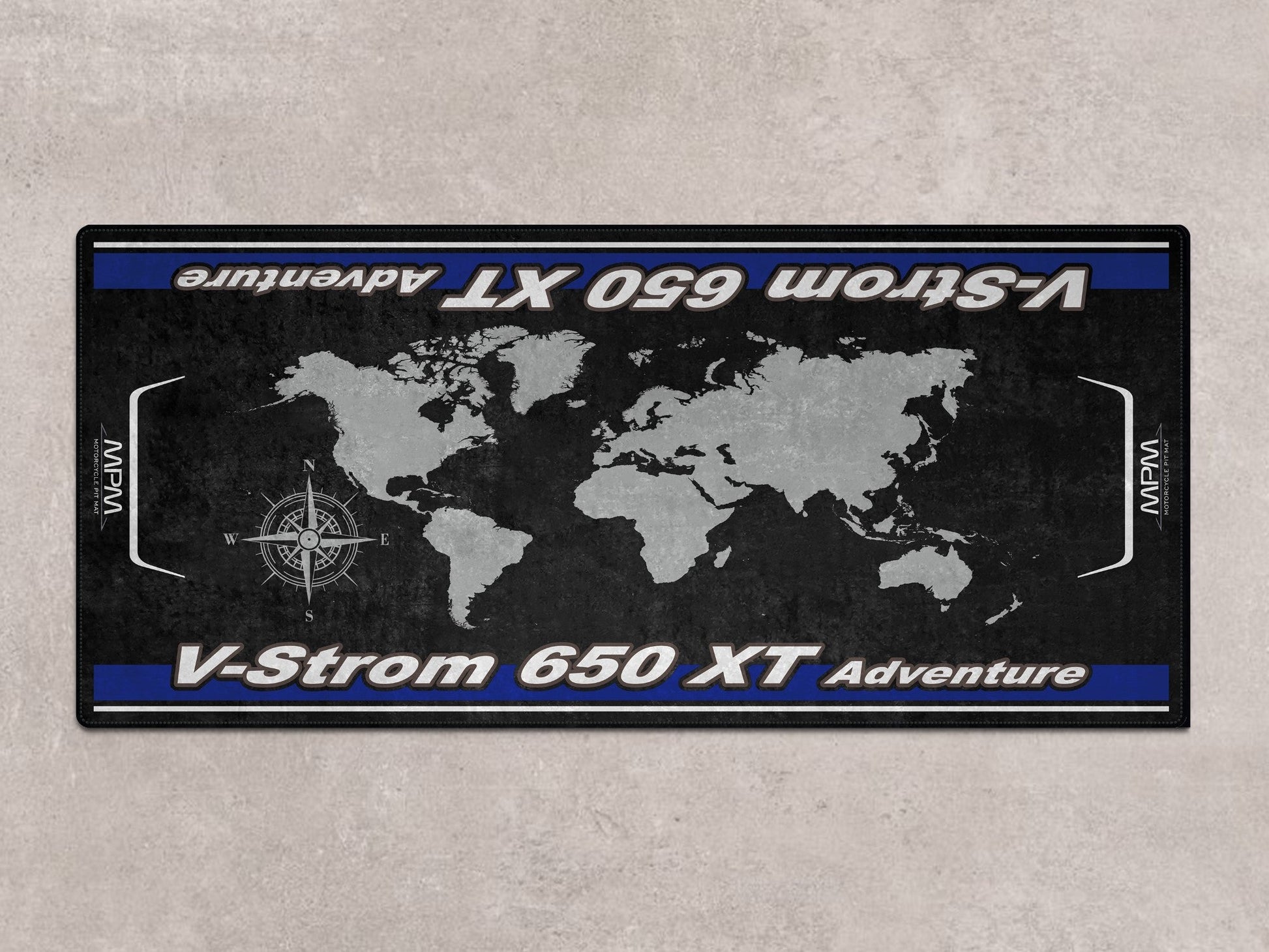 Designed Pit Mat for Suzuki V-STROM 650XT Adventure Motorcycle - MM7378 - Howling Moto