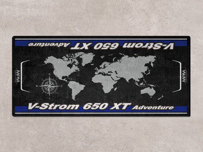 Designed Pit Mat for Suzuki V-STROM 650XT Adventure Motorcycle - MM7378 - Howling Moto