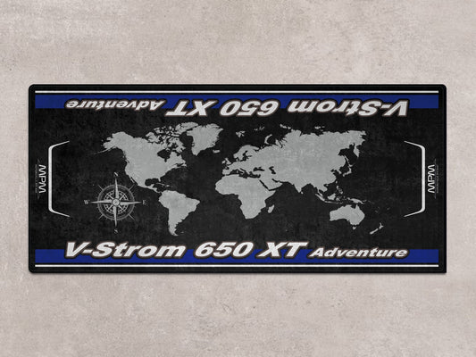 Designed Pit Mat for Suzuki V-STROM 650XT Adventure Motorcycle - MM7378 - Howling Moto