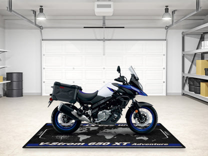 Designed Pit Mat for Suzuki V-STROM 650XT Adventure Motorcycle - MM7378 - Howling Moto