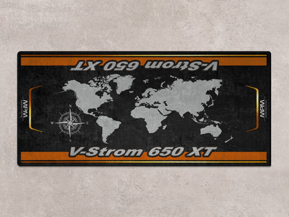 Designed Pit Mat for Suzuki V-STROM 650XT Motorcycle - MM7379 - Howling Moto